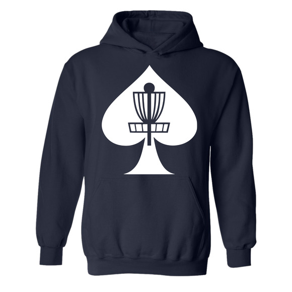 Disc Golf Hoodie ACES BASKET Discgolfer Discgolfing Sweatshirt - Picture 4 of 11